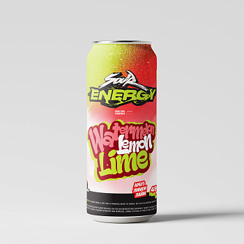Напиток INDO Sour Energy "Watermelon Lemon Lime" 0.5л